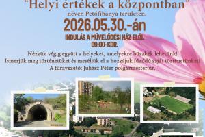 TOP plusz 3.1.3 Helyi identitás 2026.05.30. Helyi értékek a központban- Túra